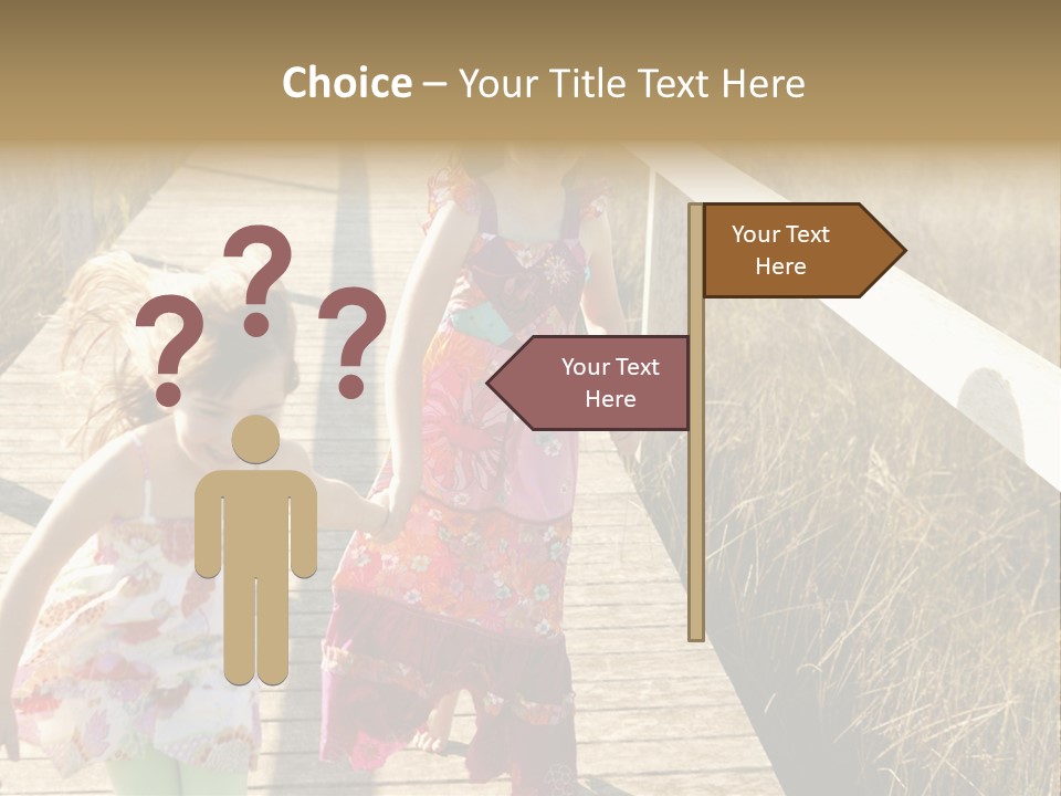 Female Purple Joy PowerPoint Template