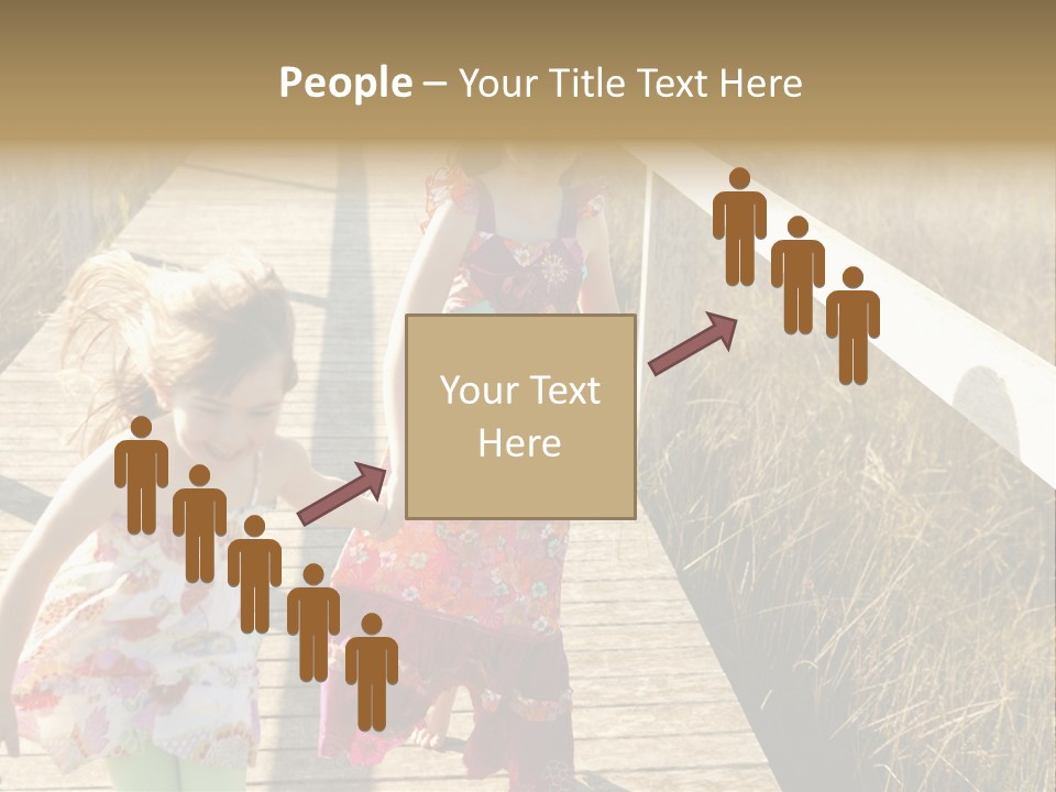 Female Purple Joy PowerPoint Template