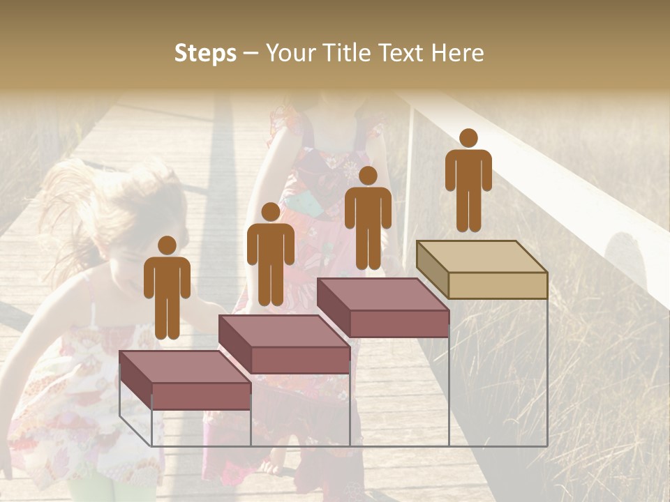 Female Purple Joy PowerPoint Template