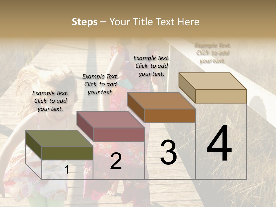 Female Purple Joy PowerPoint Template