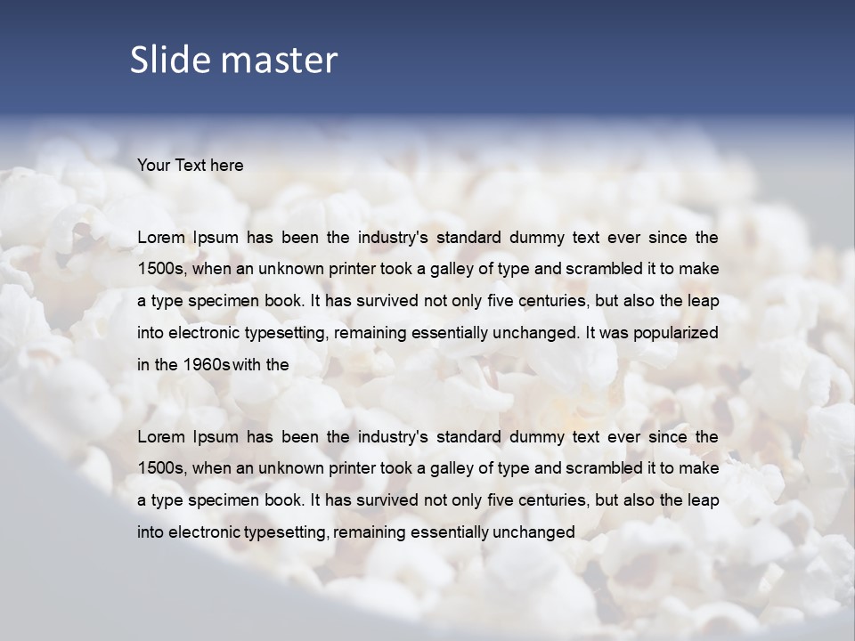 White Entertainment Cozy PowerPoint Template