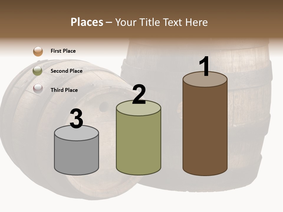 Wood Barrels PowerPoint Template