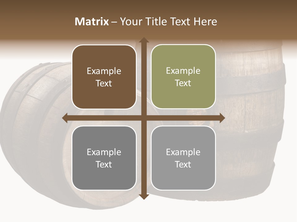 Wood Barrels PowerPoint Template