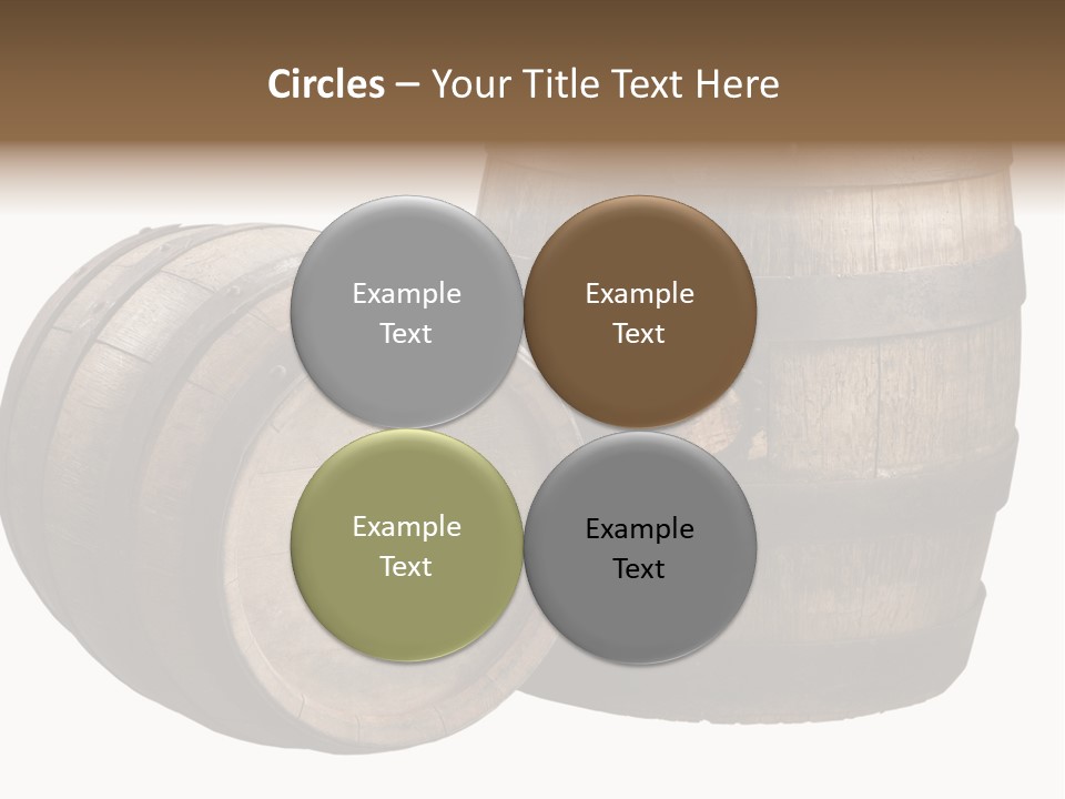 Wood Barrels PowerPoint Template