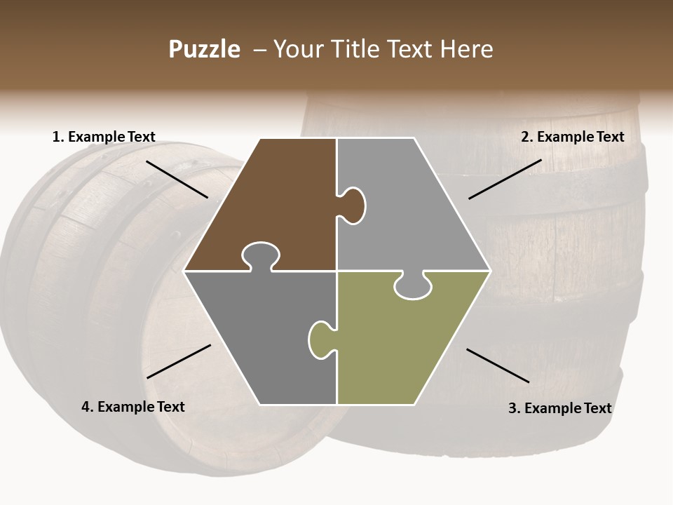 Wood Barrels PowerPoint Template
