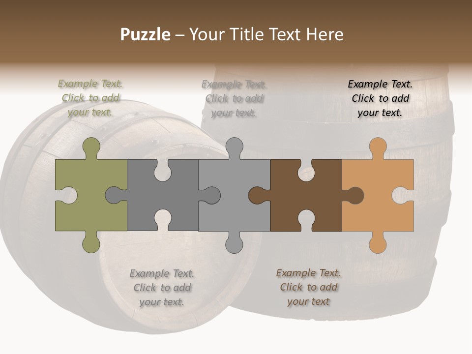 Wood Barrels PowerPoint Template