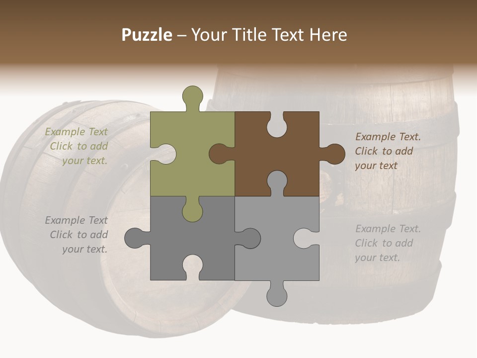 Wood Barrels PowerPoint Template