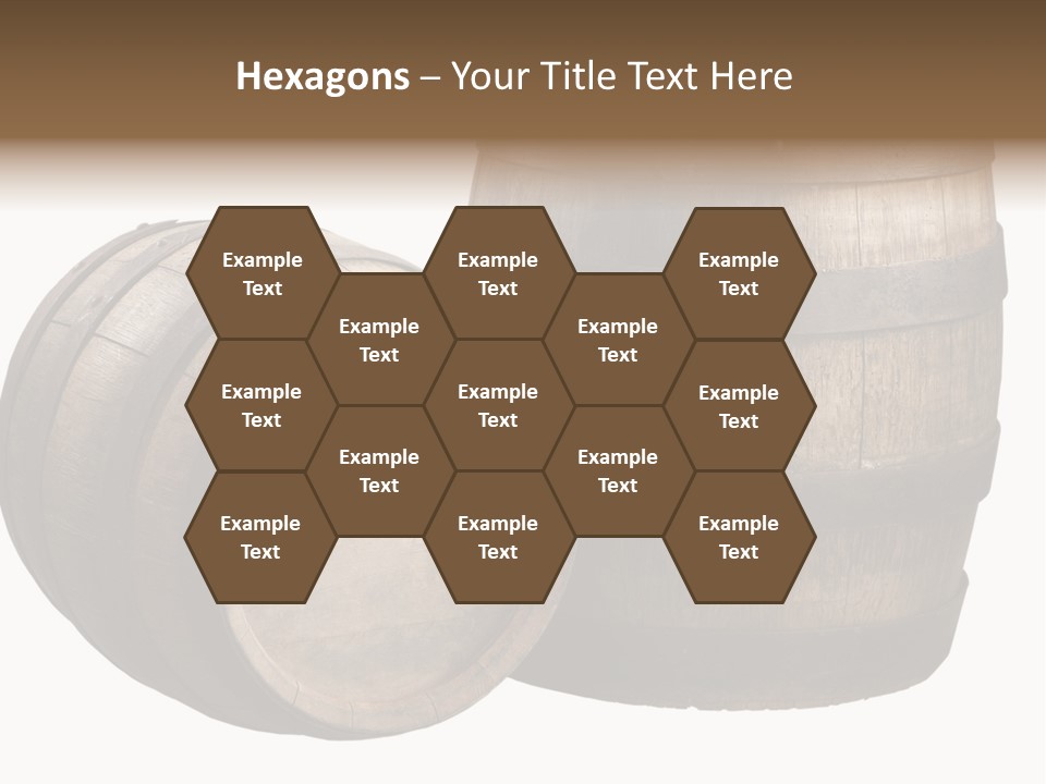 Wood Barrels PowerPoint Template