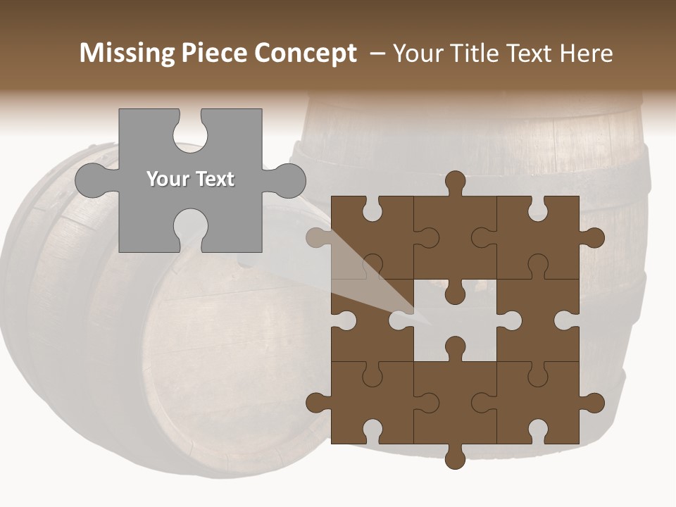 Wood Barrels PowerPoint Template