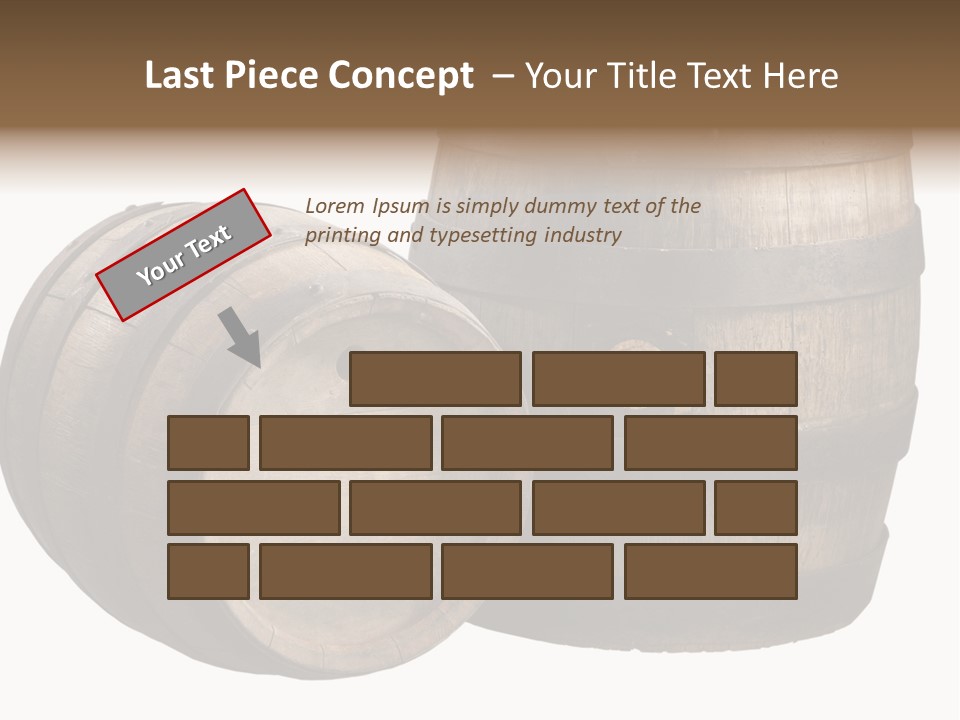 Wood Barrels PowerPoint Template