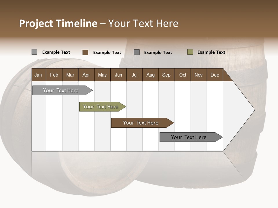 Wood Barrels PowerPoint Template