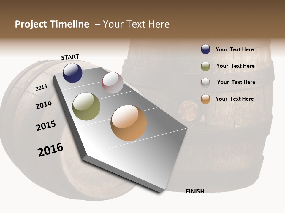 Wood Barrels PowerPoint Template