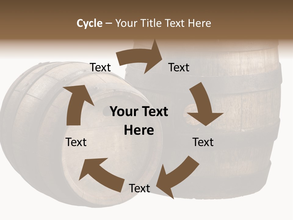 Wood Barrels PowerPoint Template