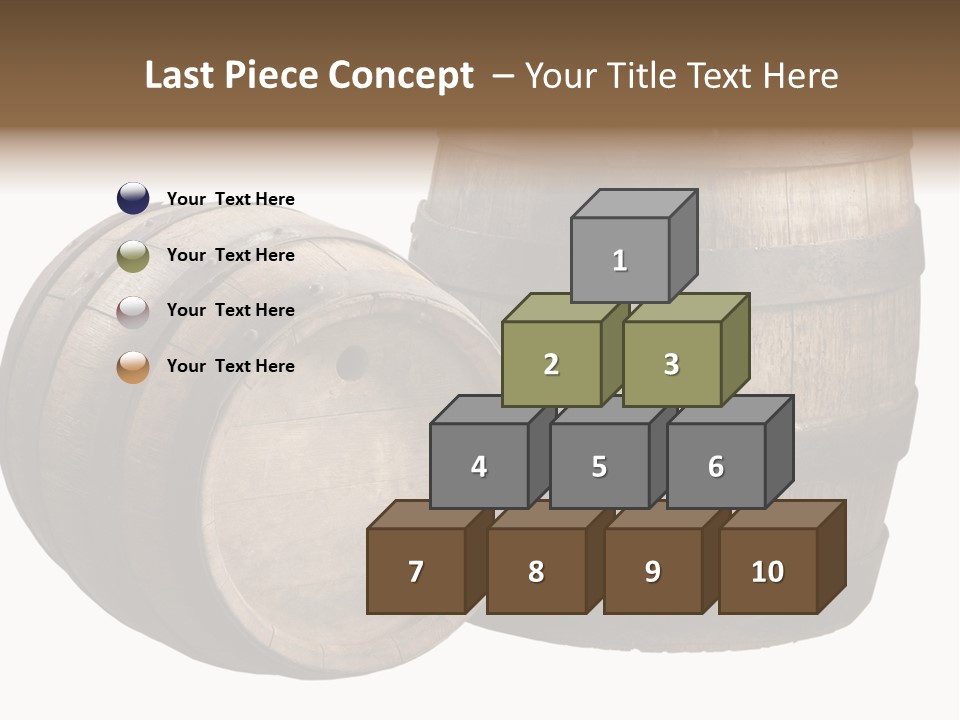 Wood Barrels PowerPoint Template