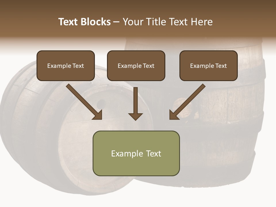 Wood Barrels PowerPoint Template