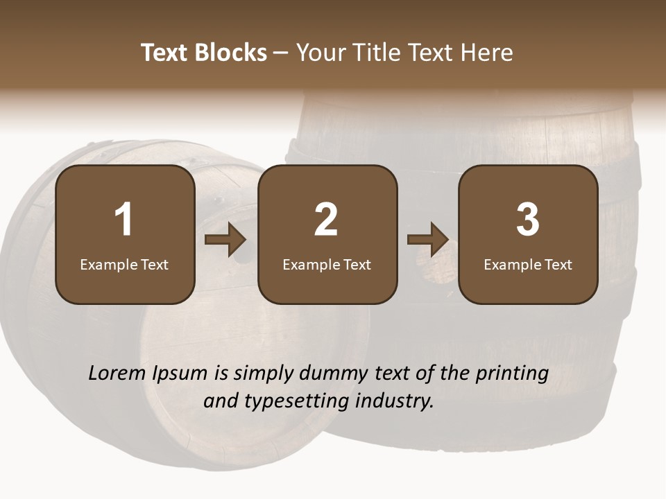 Wood Barrels PowerPoint Template