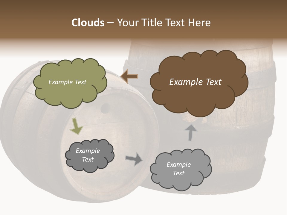 Wood Barrels PowerPoint Template