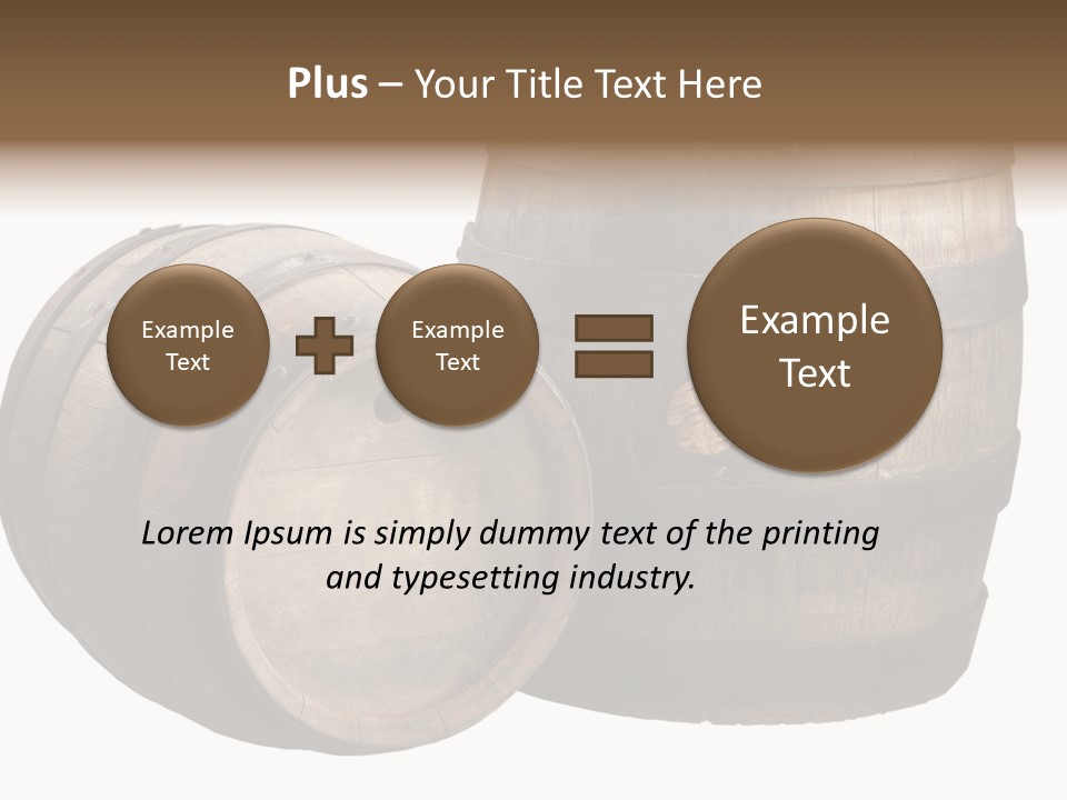Wood Barrels PowerPoint Template