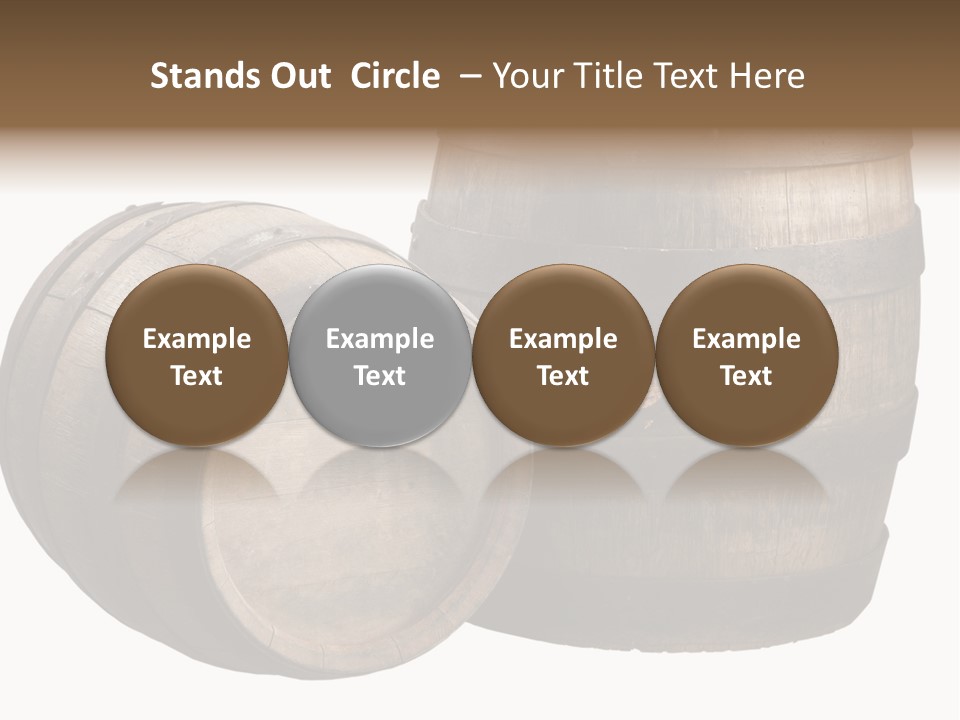 Wood Barrels PowerPoint Template
