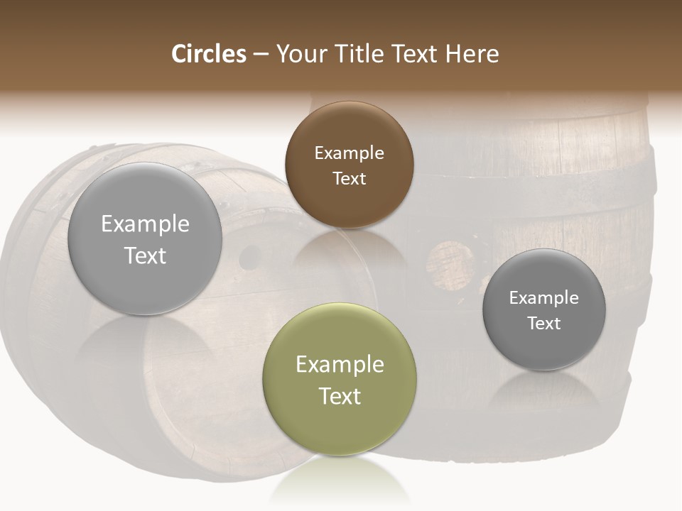 Wood Barrels PowerPoint Template