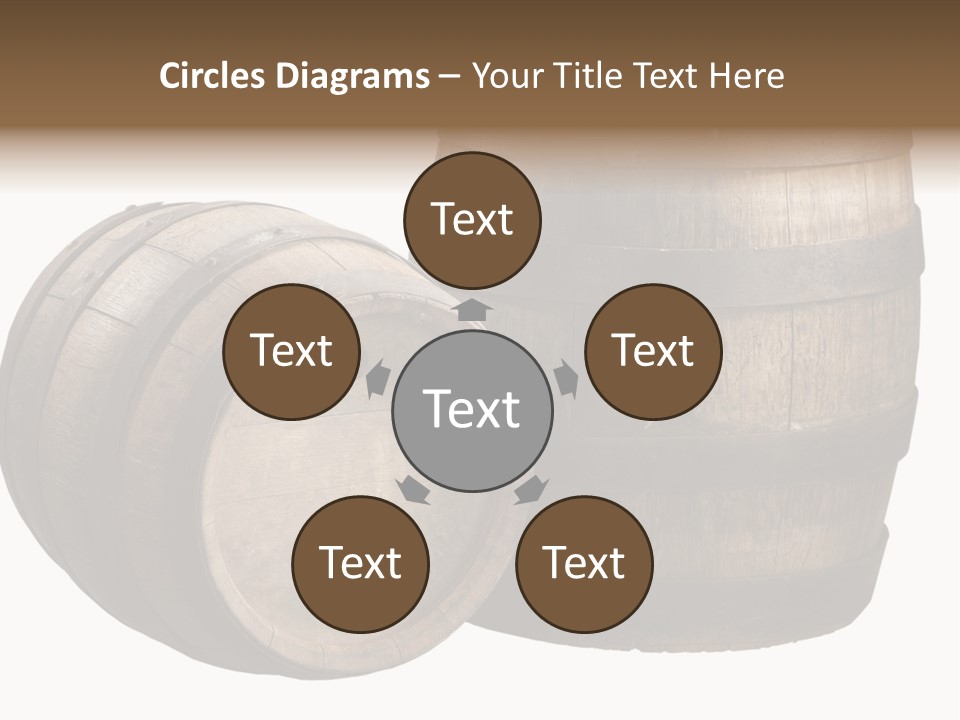 Wood Barrels PowerPoint Template