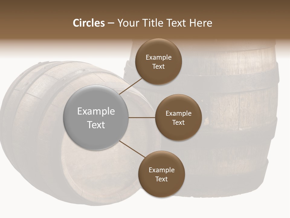 Wood Barrels PowerPoint Template
