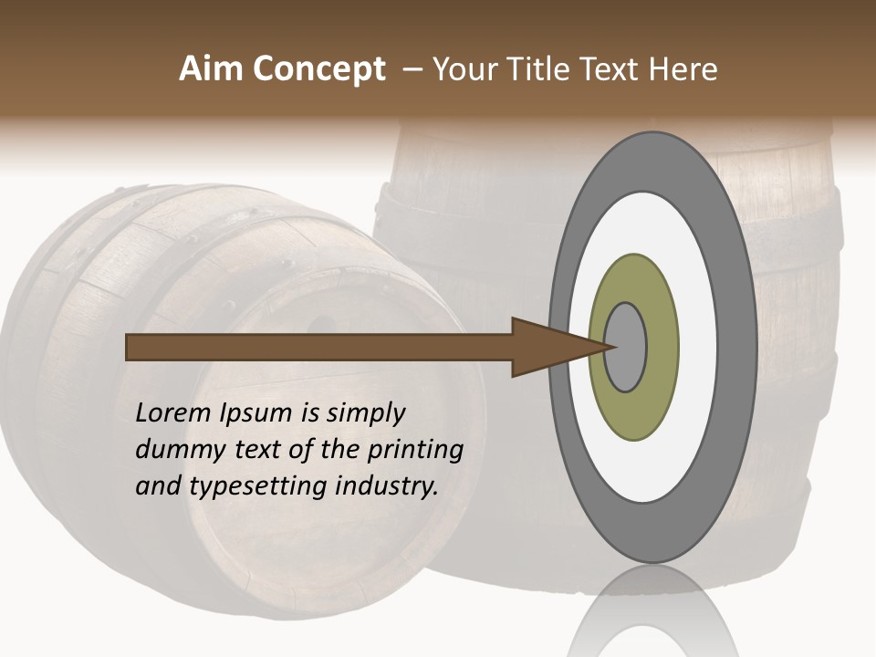 Wood Barrels PowerPoint Template
