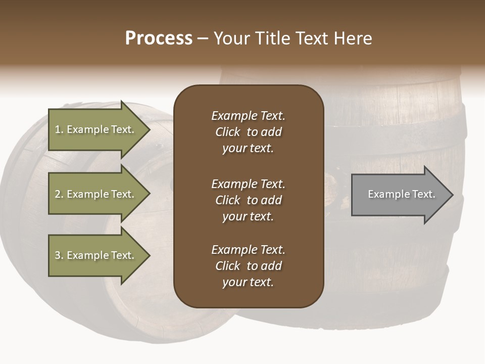 Wood Barrels PowerPoint Template
