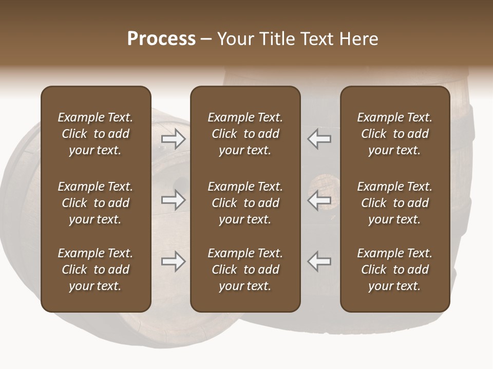 Wood Barrels PowerPoint Template