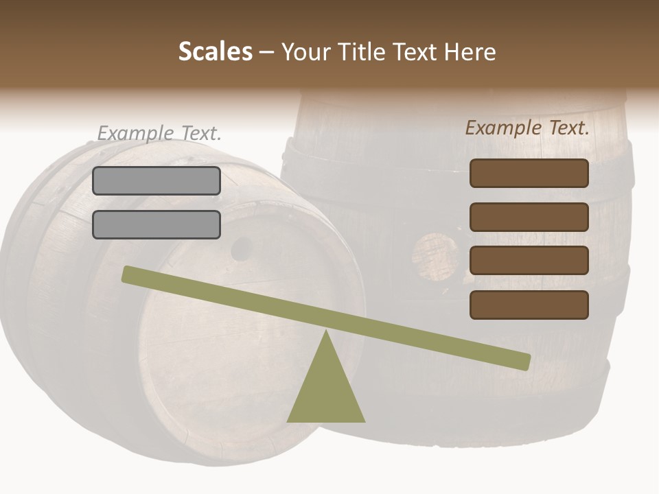 Wood Barrels PowerPoint Template