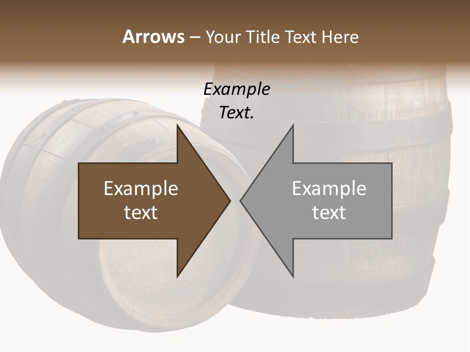 Wood Barrels PowerPoint Template