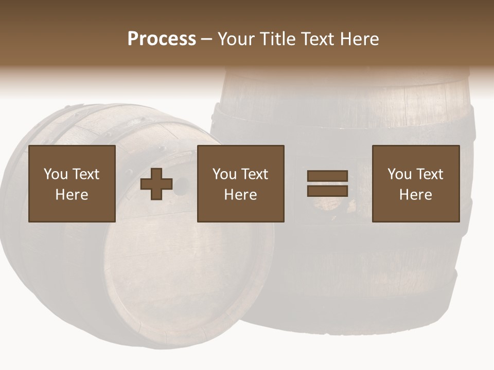 Wood Barrels PowerPoint Template