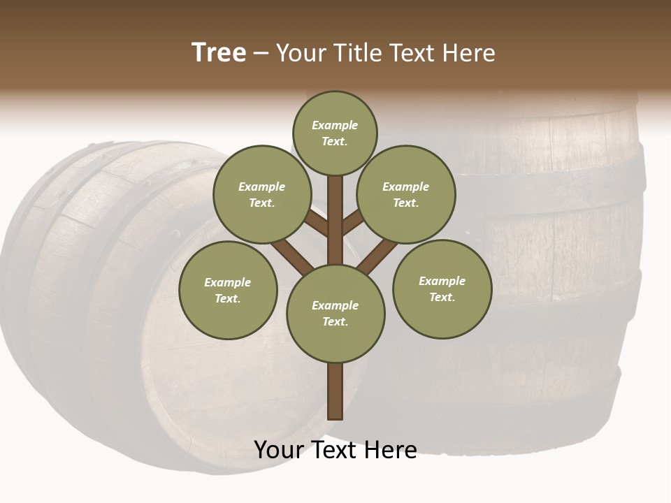 Wood Barrels PowerPoint Template