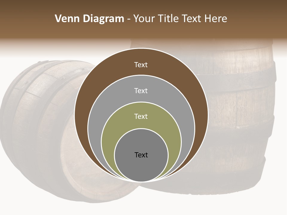 Wood Barrels PowerPoint Template