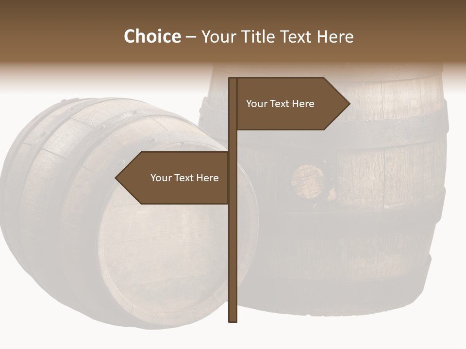 Wood Barrels PowerPoint Template
