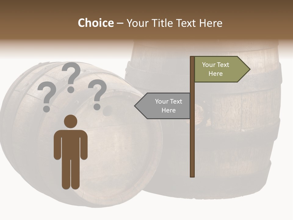 Wood Barrels PowerPoint Template