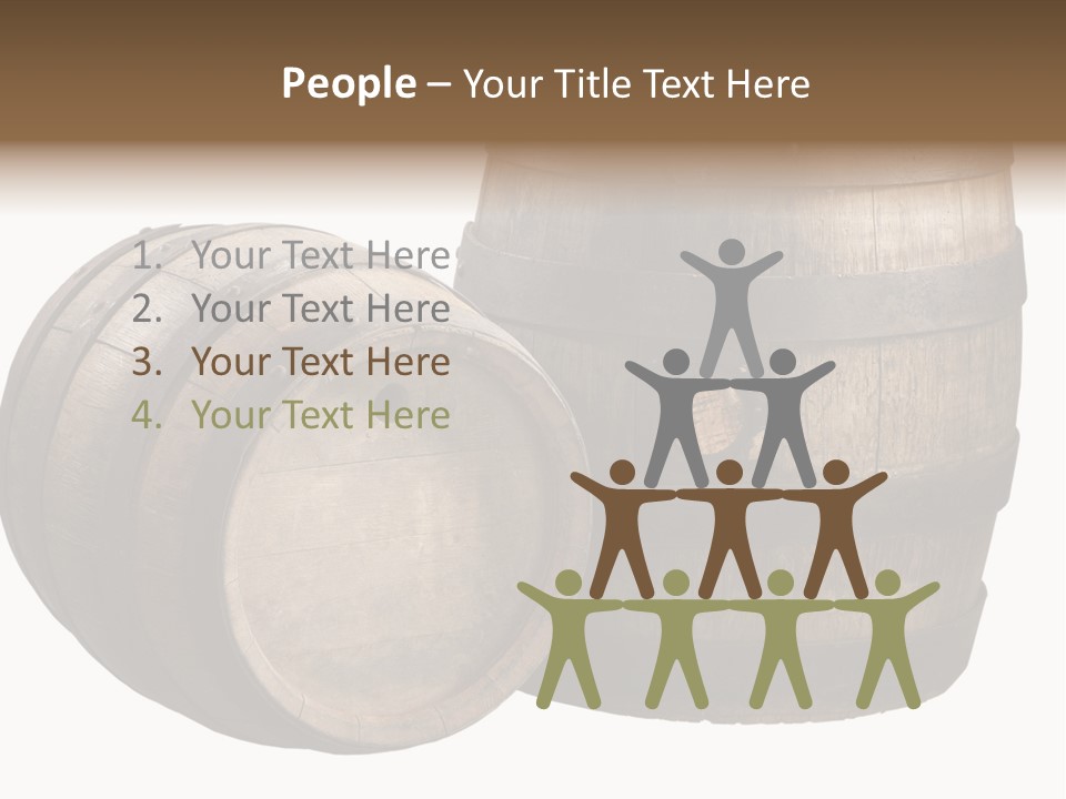 Wood Barrels PowerPoint Template