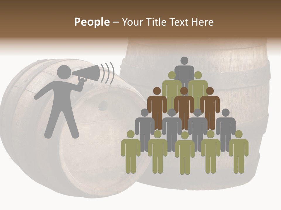 Wood Barrels PowerPoint Template