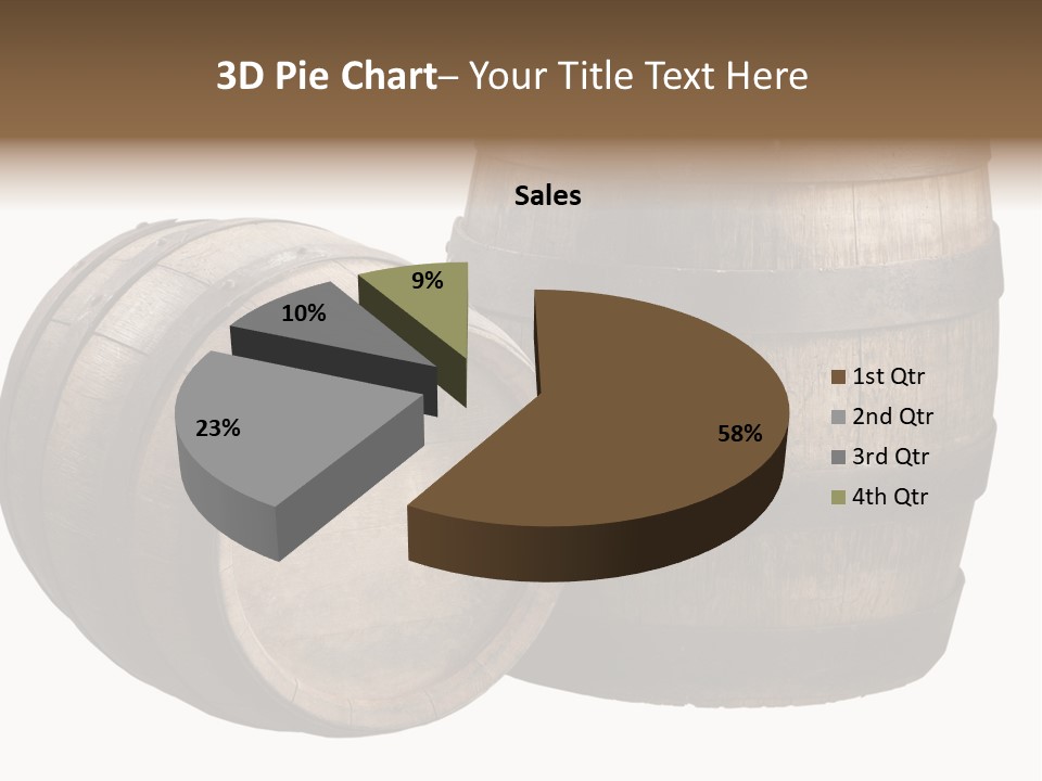 Wood Barrels PowerPoint Template