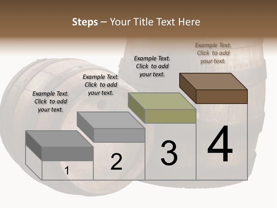Wood Barrels PowerPoint Template