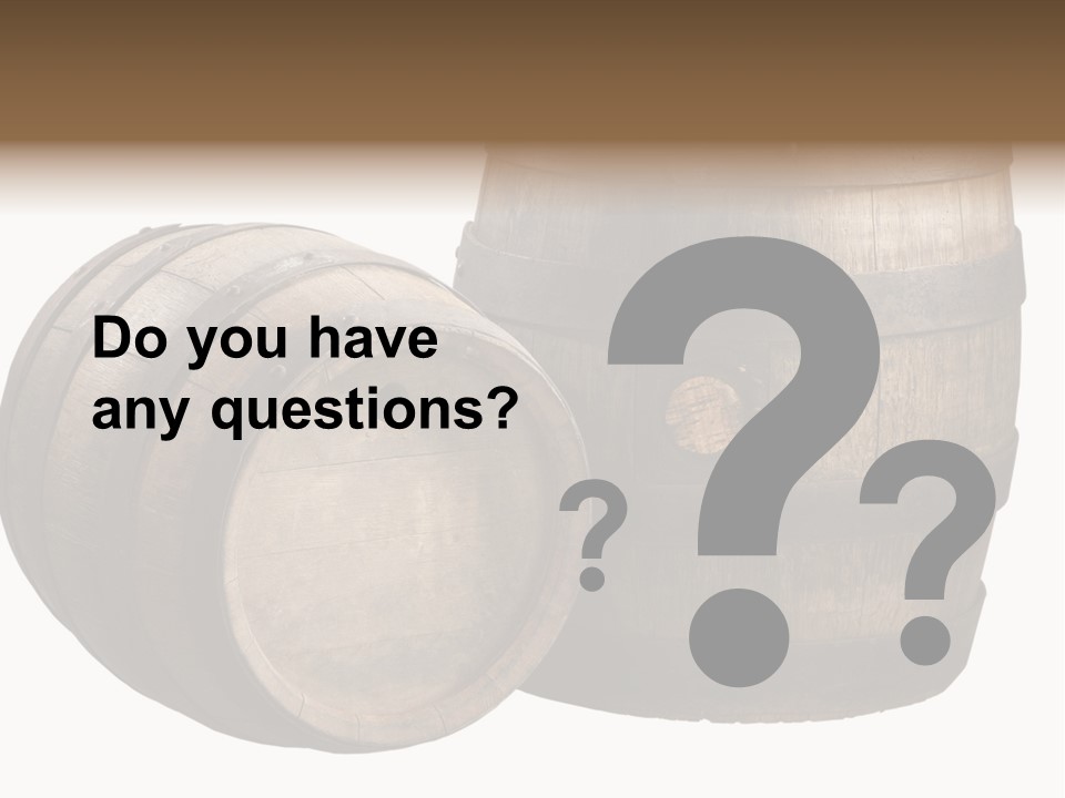 Wood Barrels PowerPoint Template