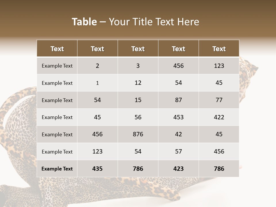 Leopardess PowerPoint Template