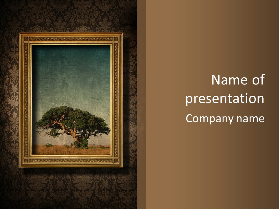 Old Frames PowerPoint Template