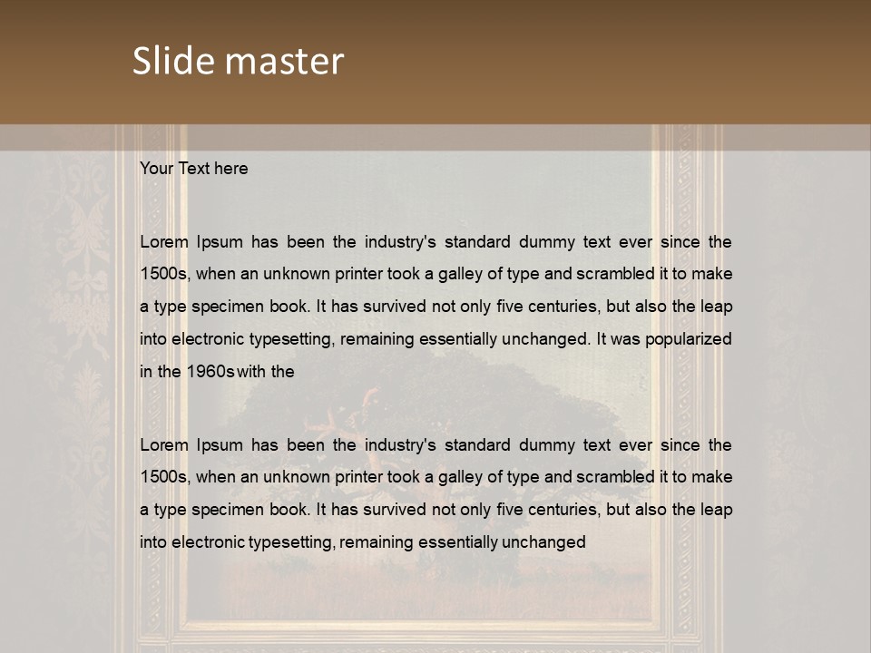 Old Frames PowerPoint Template
