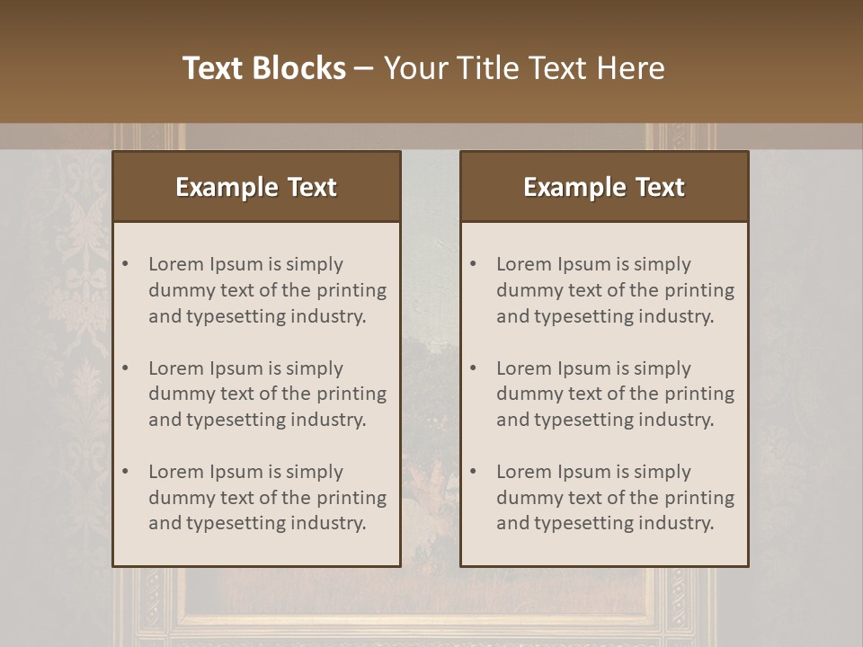Old Frames PowerPoint Template