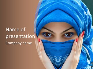 Hijab Girls PowerPoint Template