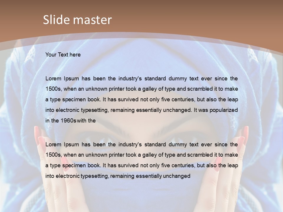 Hijab Girls PowerPoint Template