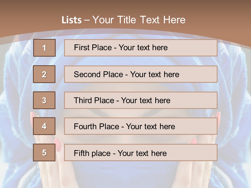 Hijab Girls PowerPoint Template