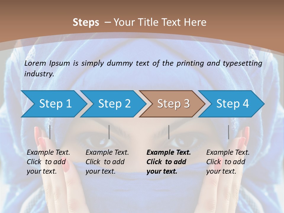 Hijab Girls PowerPoint Template