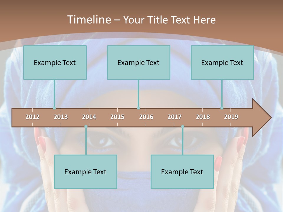 Hijab Girls PowerPoint Template